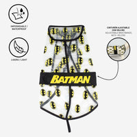 Regnrock för hundar Batman Transparent Svart M - Batman | Valpoteket