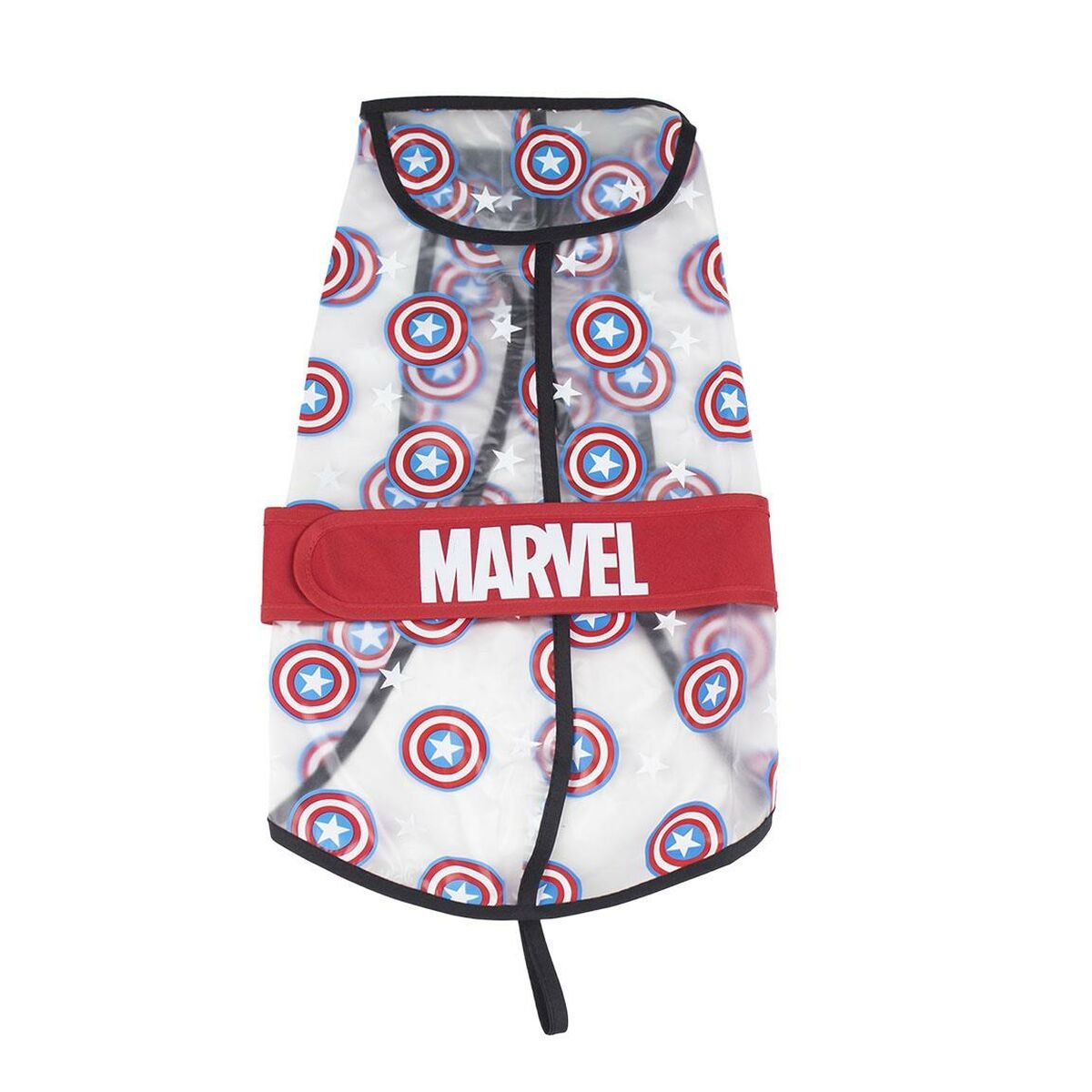 Raincoat for dogs The Avengers Transparent Red M