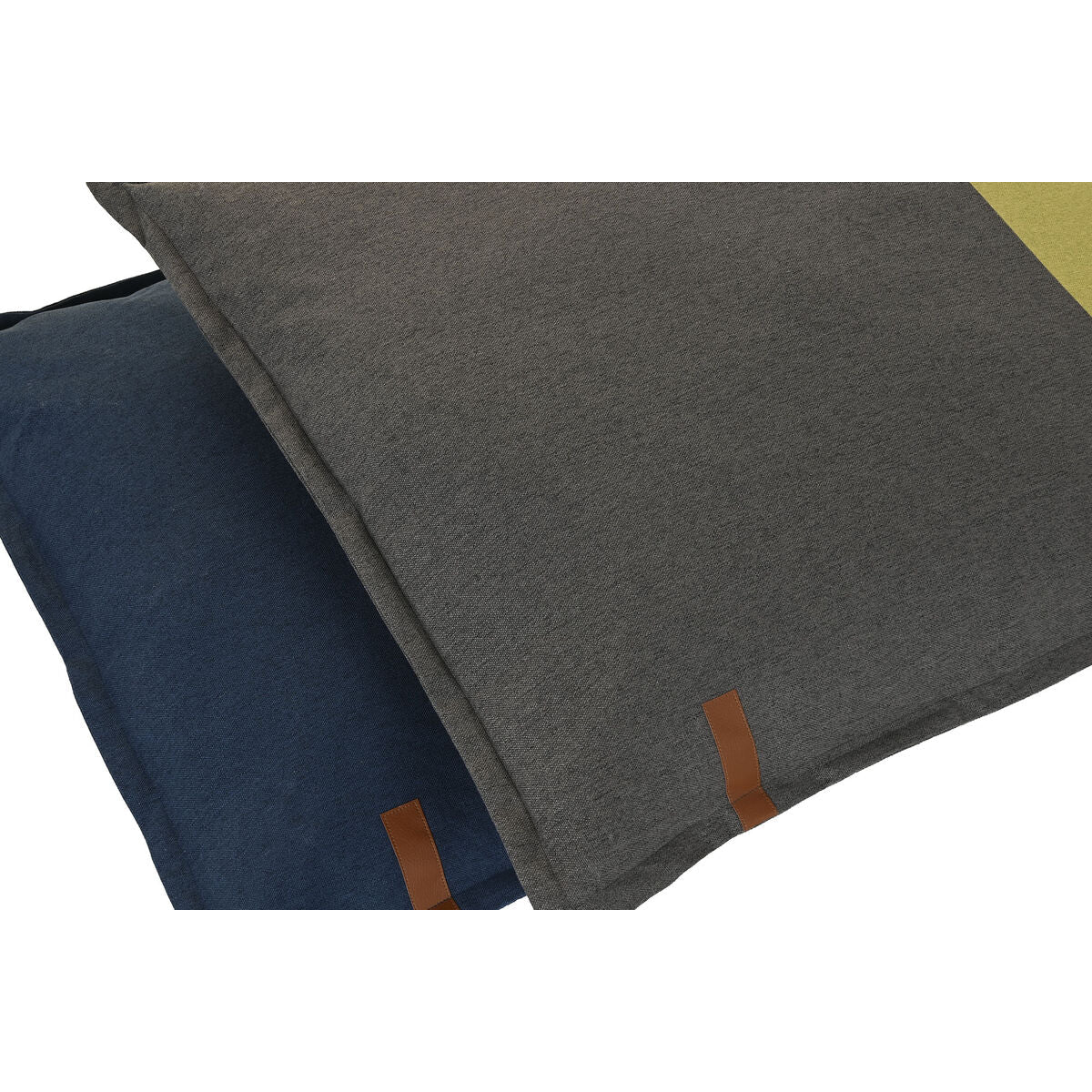 Bed for pets DKD Home Decor 90 x 10 x 70 cm 90 x 70 x 10 cm Gray Blue 2 quantity