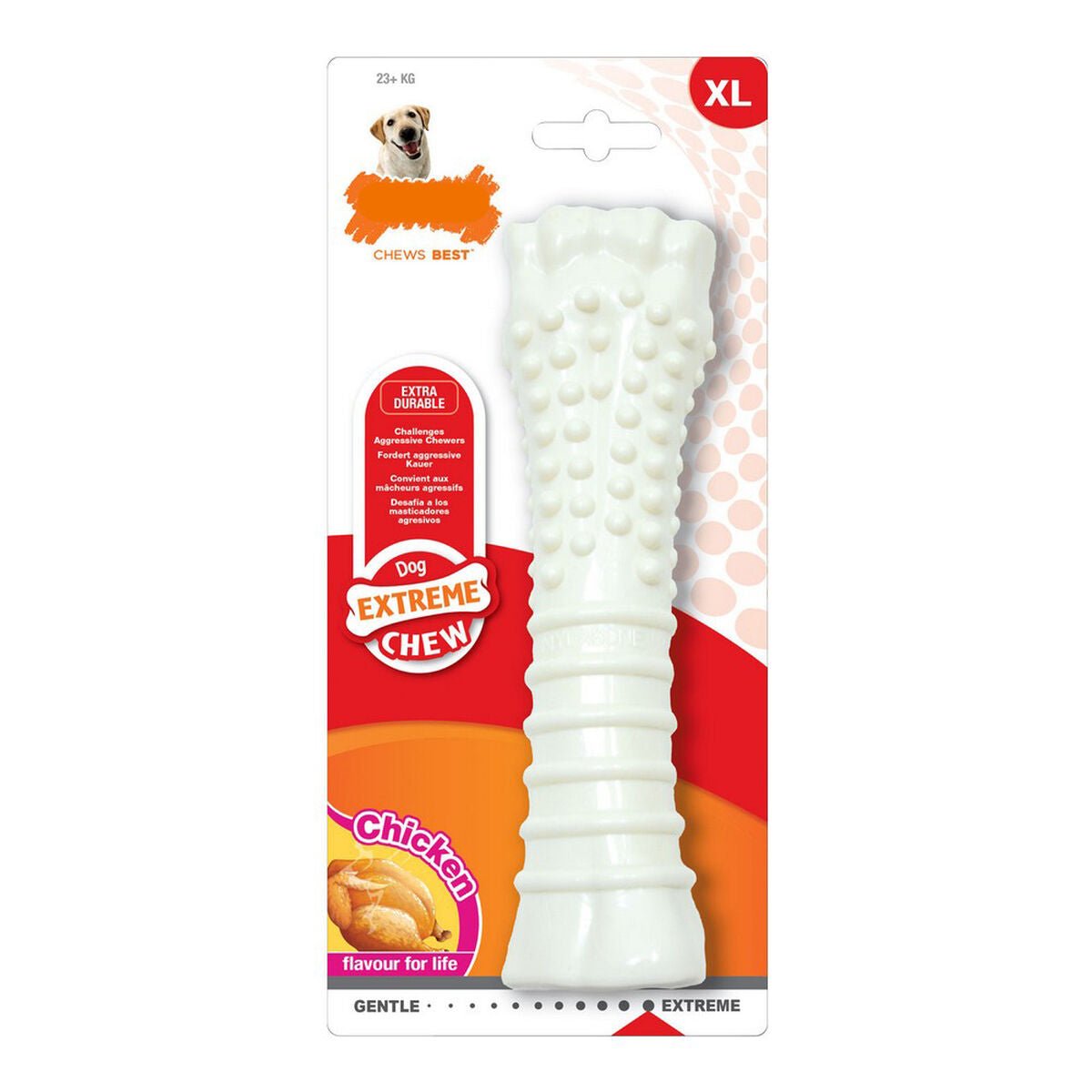 Dog chew toy Nylabone Dura Chew Textured Chicken Nylon