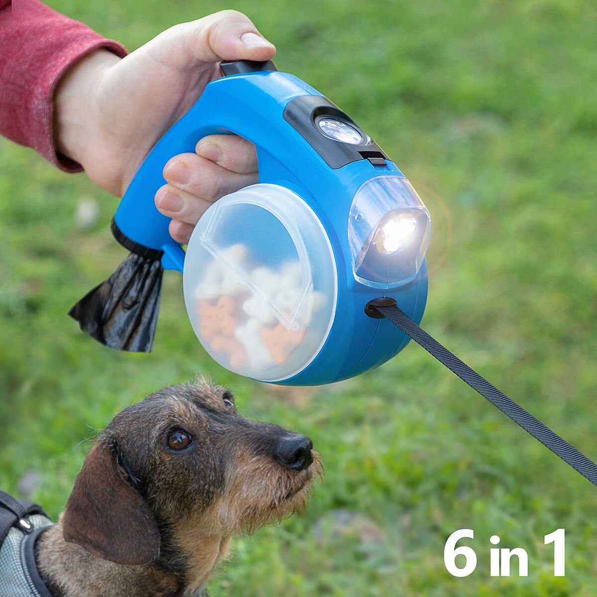 Retractable dog leash 6-in-1 Compet InnovaGoods