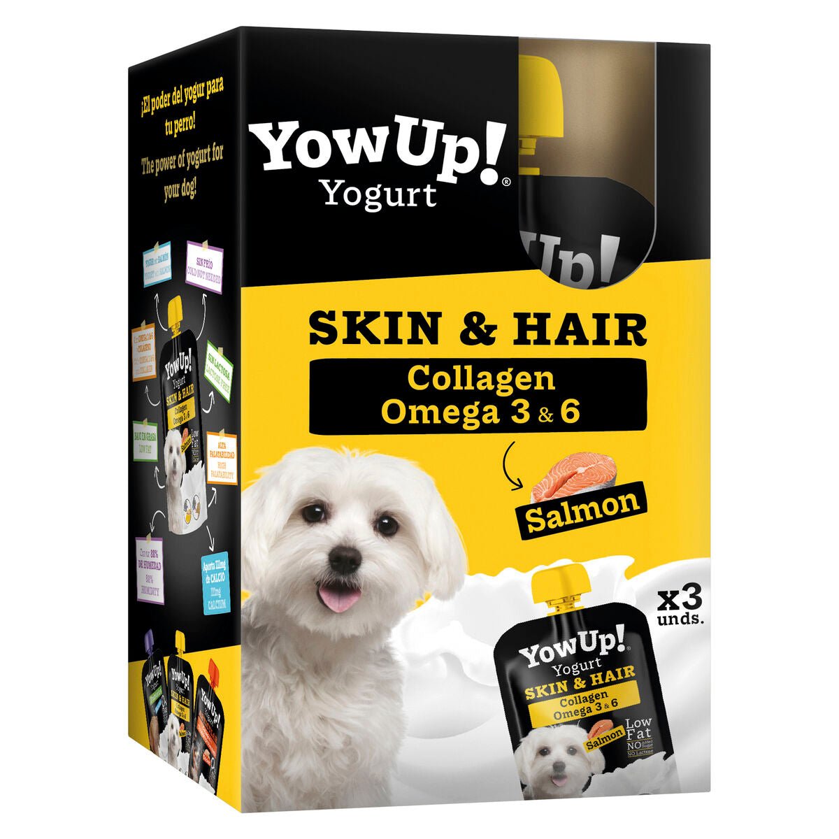 Wet food YowUp Skin and Hair Salmon 3 quantity 3 x 115 g